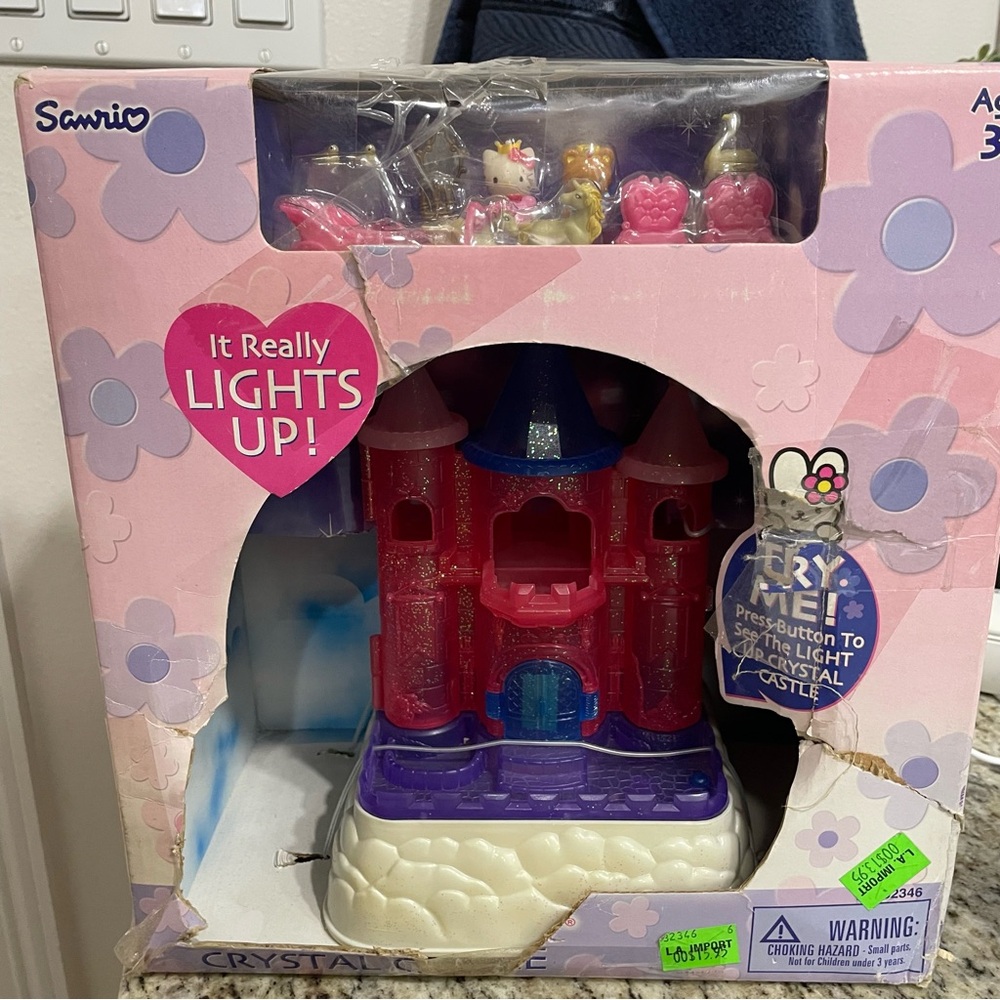 ‼️RARE‼️Sanrio Crystal Castle Playset - Pink and Blue
